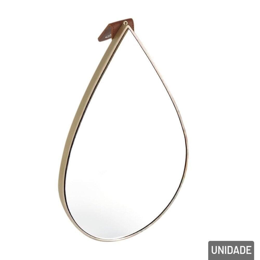 Espelho Gota 39x26cm de Parede Decorativo - Tudo em Caixa