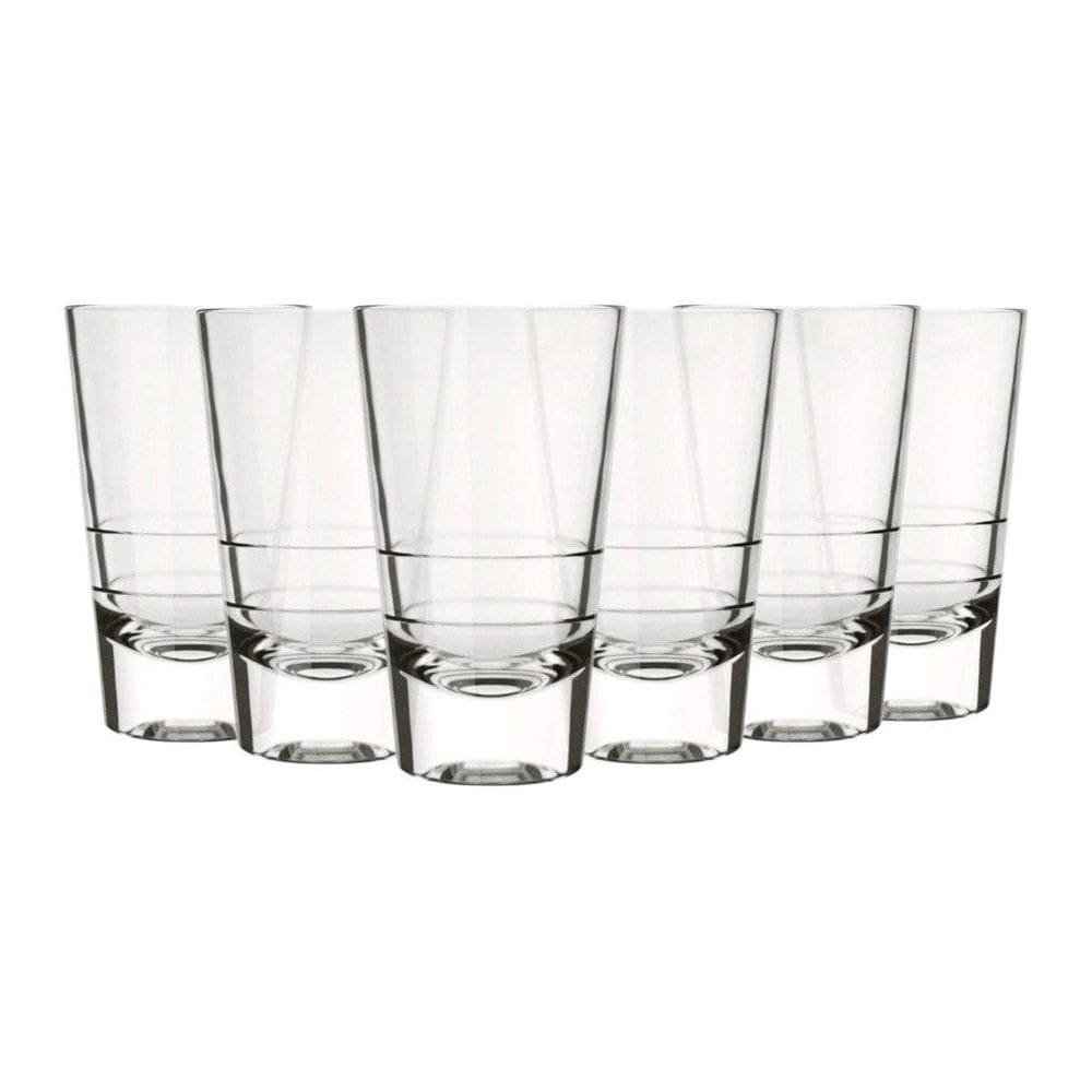 Conjunto 6 Copos Caninha Dose Shot Cachaça Vidro 100Ml