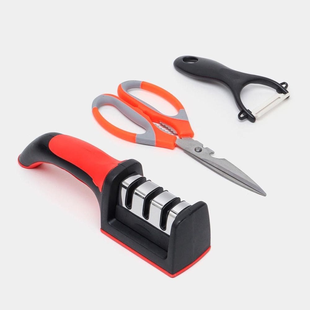 Kit Amolador Afiador Para Cozinha E Churrasco