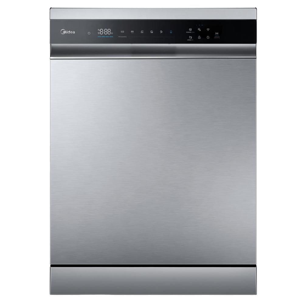 Lava Louças de Piso com 14 Serviços Midea SmartHome com 9 Programas de Lavagem Inox - MDWEF1433GSS1
