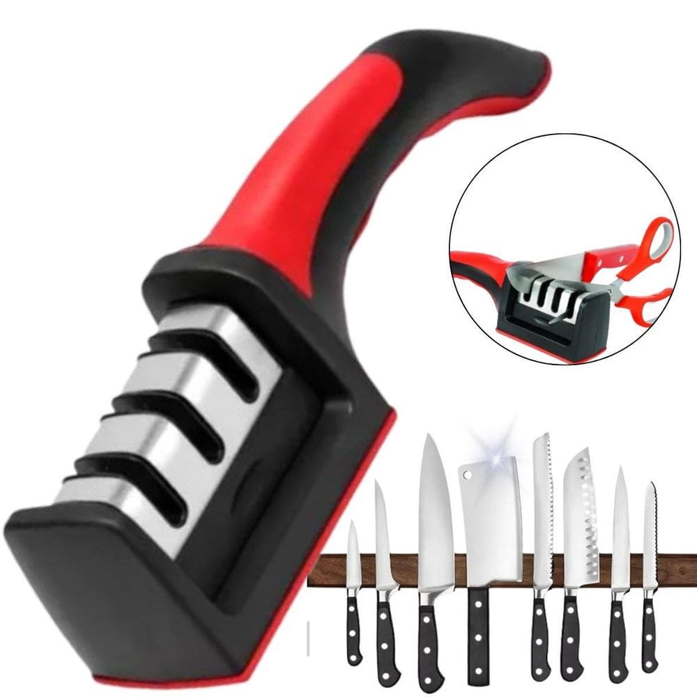 Amolador Facas 3 Em 1 Prático