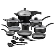 Jogo Panelas 13 Peças Tramontina Turim Com Frigideiras Antiaderentes E Panela Pressão