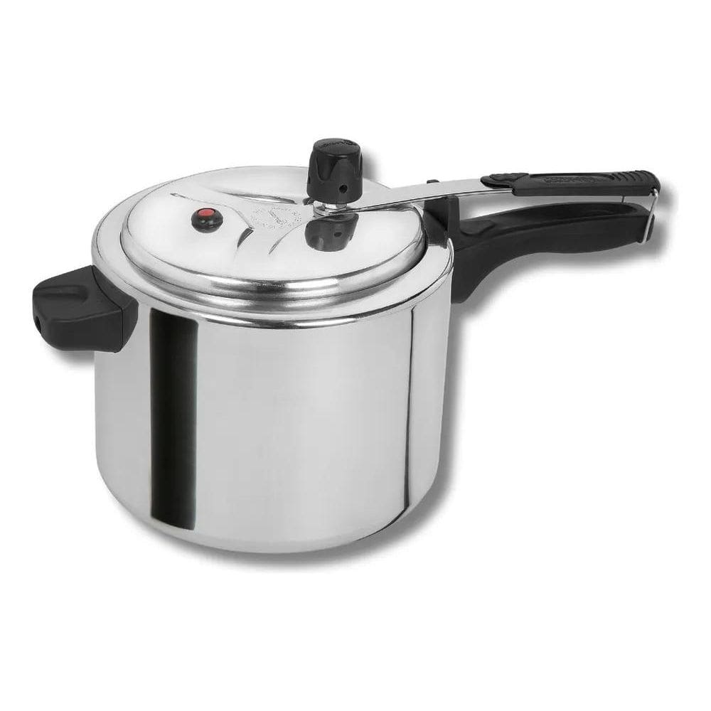 2X Panela De Pressao 4,5 Litros Polida Fortlar Cor Cinza