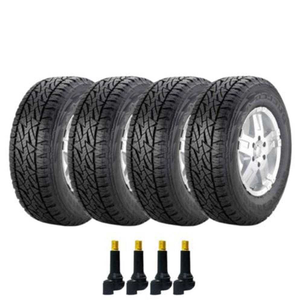 Combo 4 Pneus 225/65r17 Dueler A/t Revo2 Bridgestone + Bico