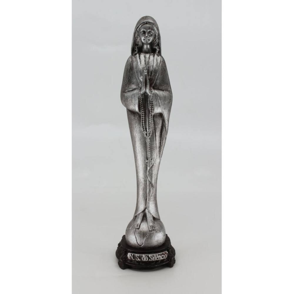 Nossa Senhora do Silêncio - 20 cm - Prateado