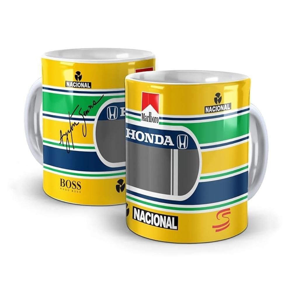 Caneca Ayrton Senna Fórmula 1 F1