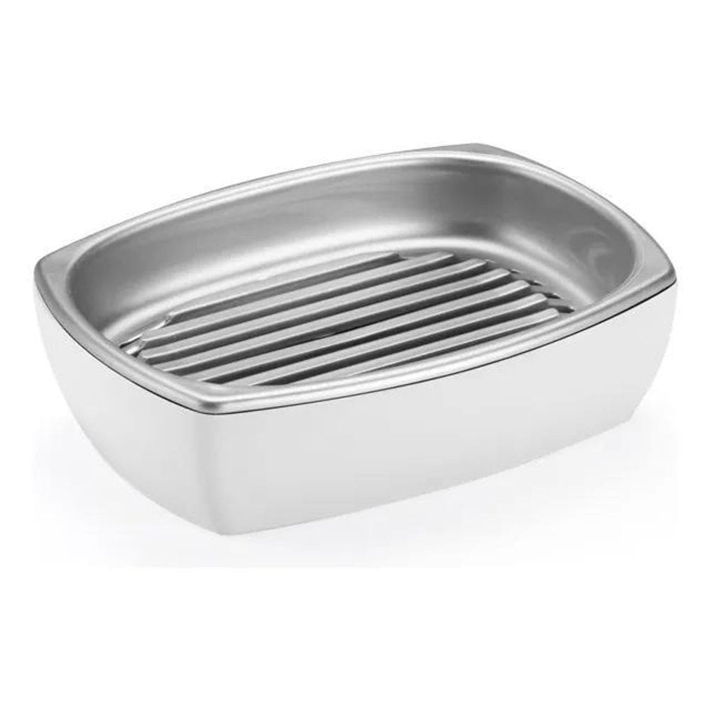 2X Saboneteira De Bancada Porta Sabonete Banheiro Lavabo Lux