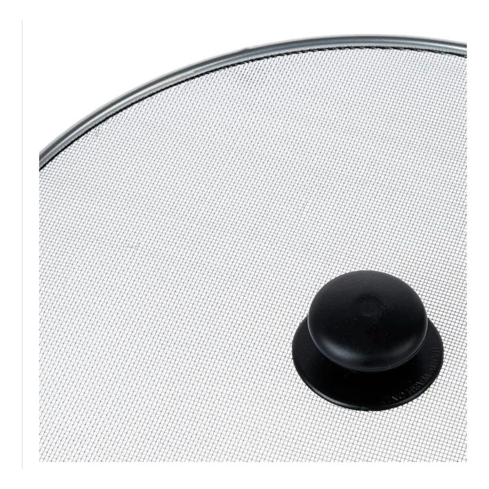 2X Tampa Tela Para Fritura Frigideira De Metal 33Cm Anti Pin
