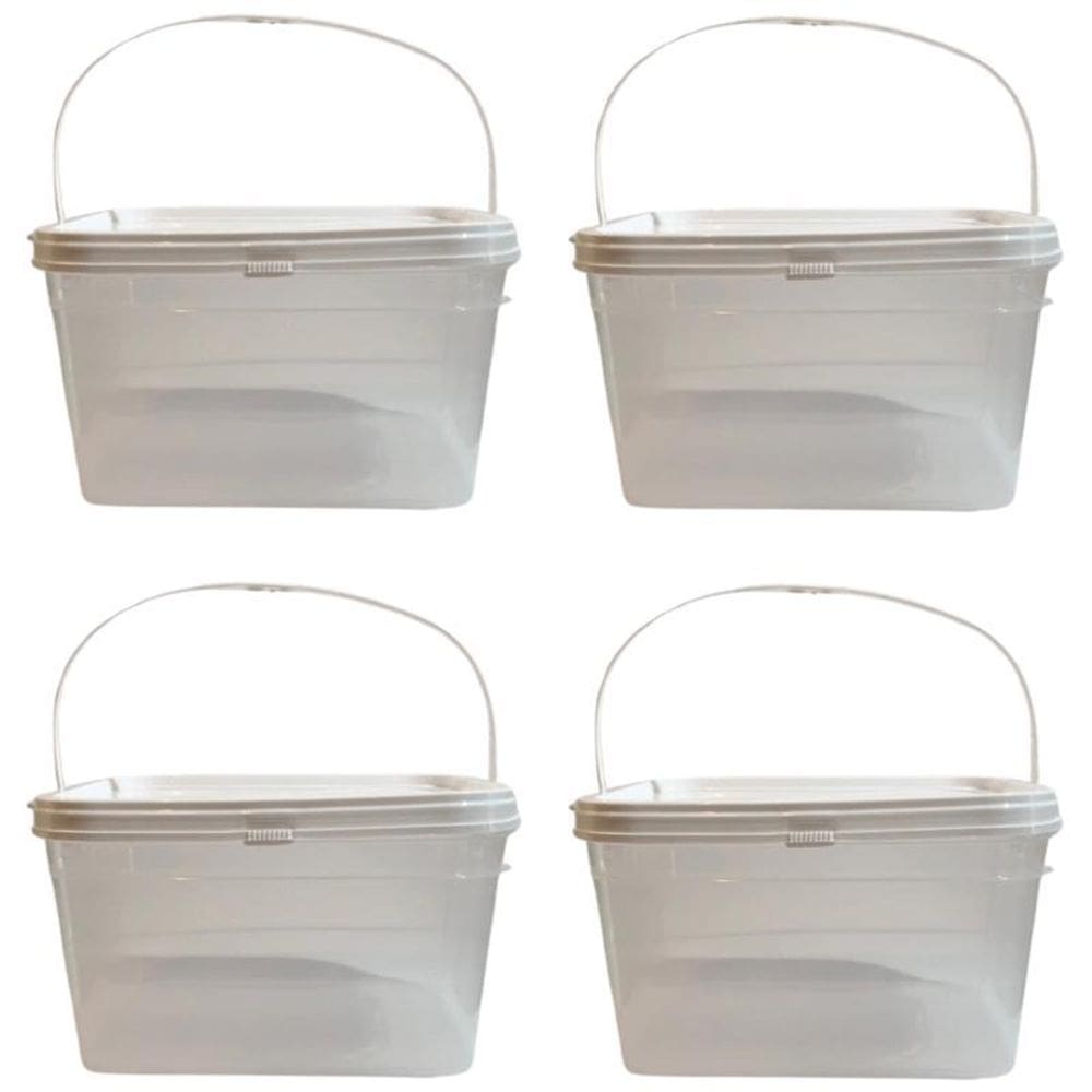 Balde 2-4L Para Uso Comercial-Kit 4 Pçs