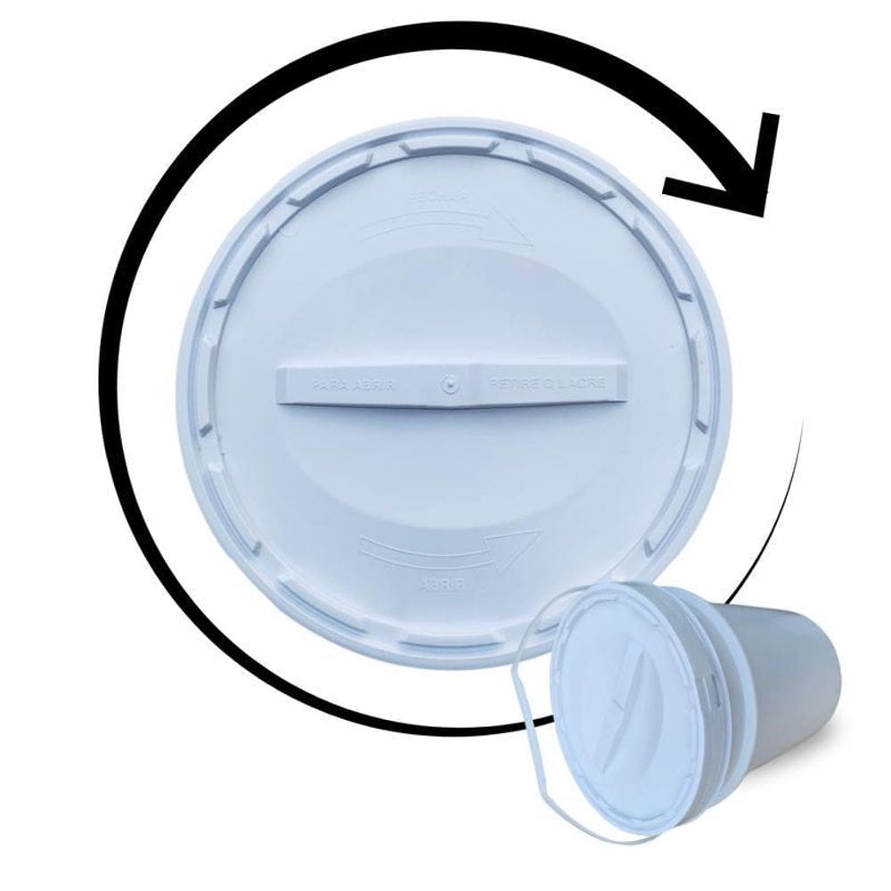 Balde Tampa Rosca Para Spa Dos Pés - Kit 17 Pçs