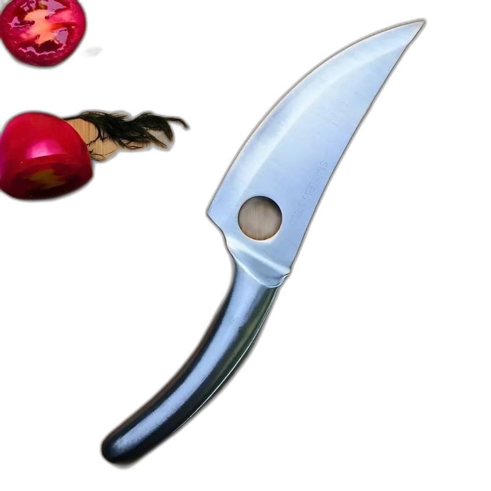 Faca Artesanal De Aço Inox Para Desossar Material Premium