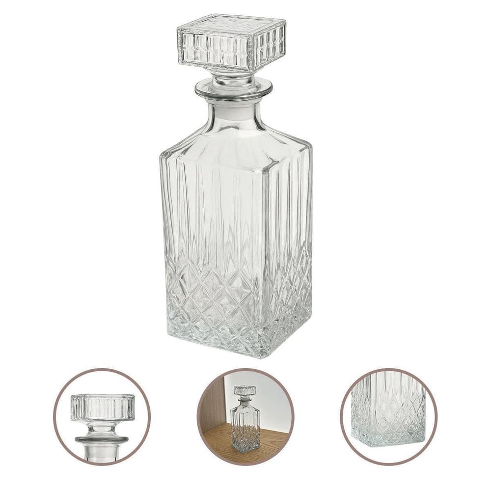 Garrafa De Vidro Licoreira De Whisky Licor Retro Super Luxo