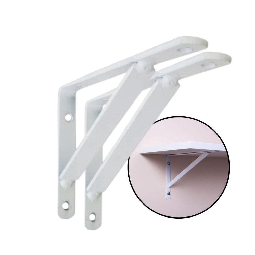 Kit 2 Suporte Mão Francesa Para Sustentar Prateleira 25Cm