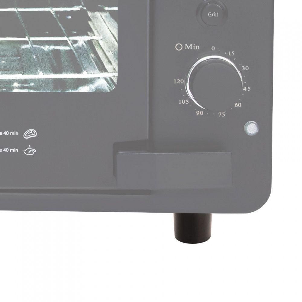 Pé Dianteiro De Suporte Para Forno Preto