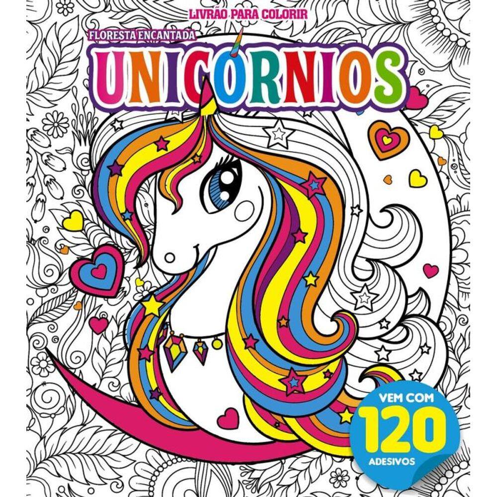 Unicórnios Livrão para Colorir
