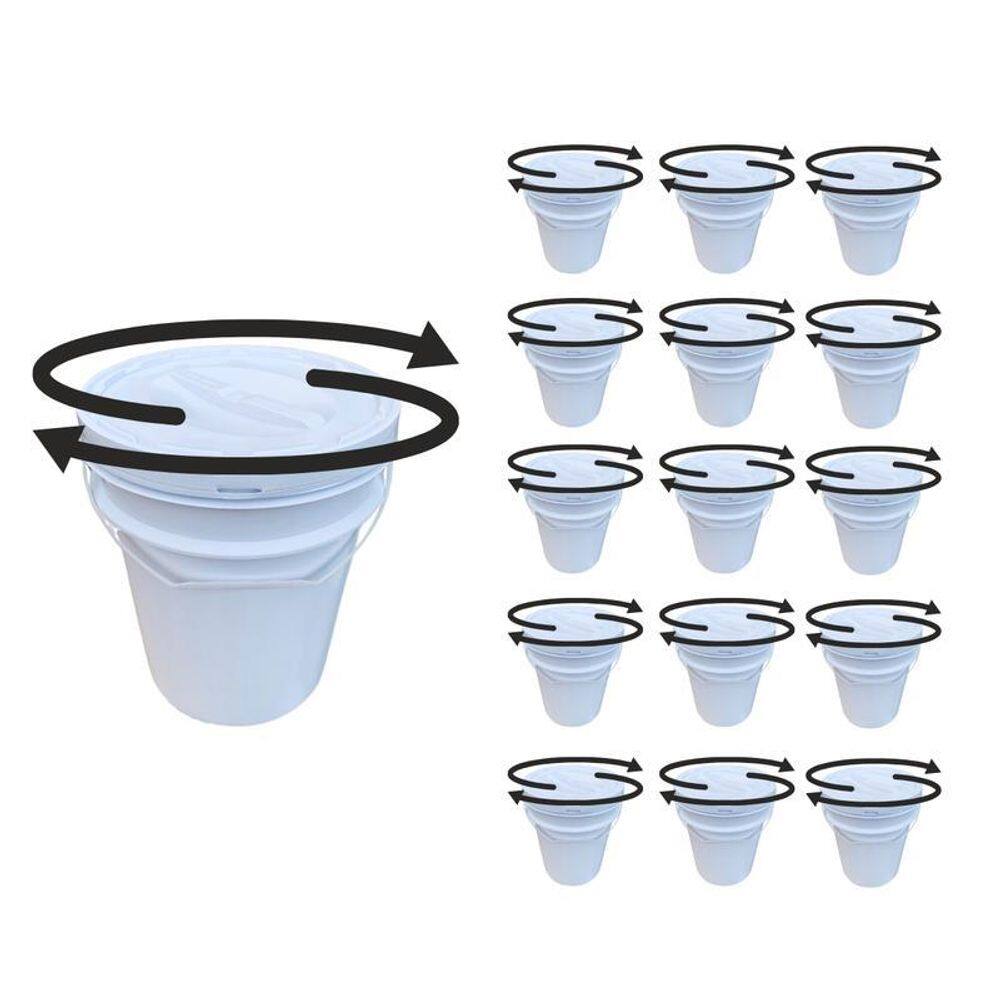 Balde Branco - Kit 15 Pçs