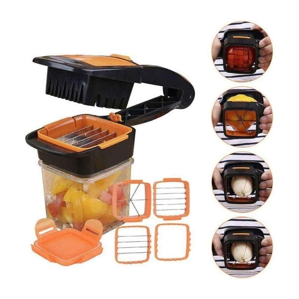 Cortador De Vegetais 7 Peças Preto