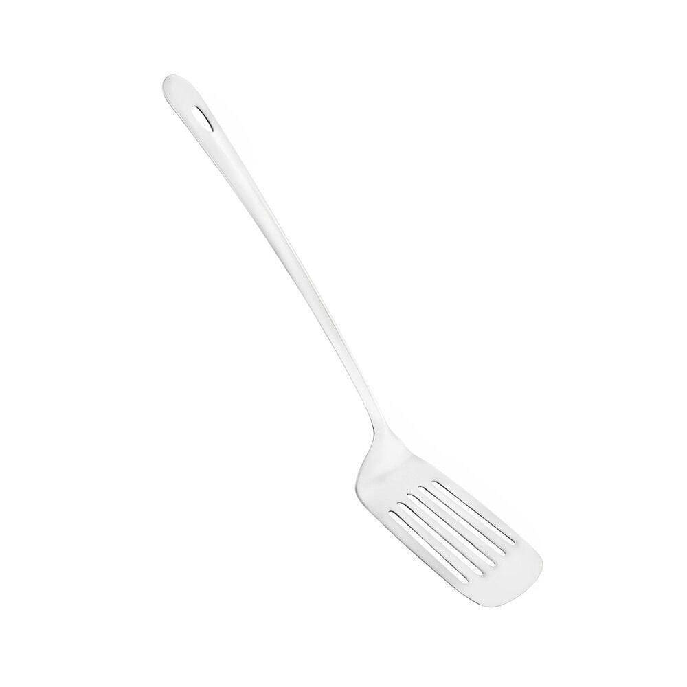 Espátula Inoxidável 33cm - O Utensílio Perfeito Para Frituras E Hamburgueres Crocantes!