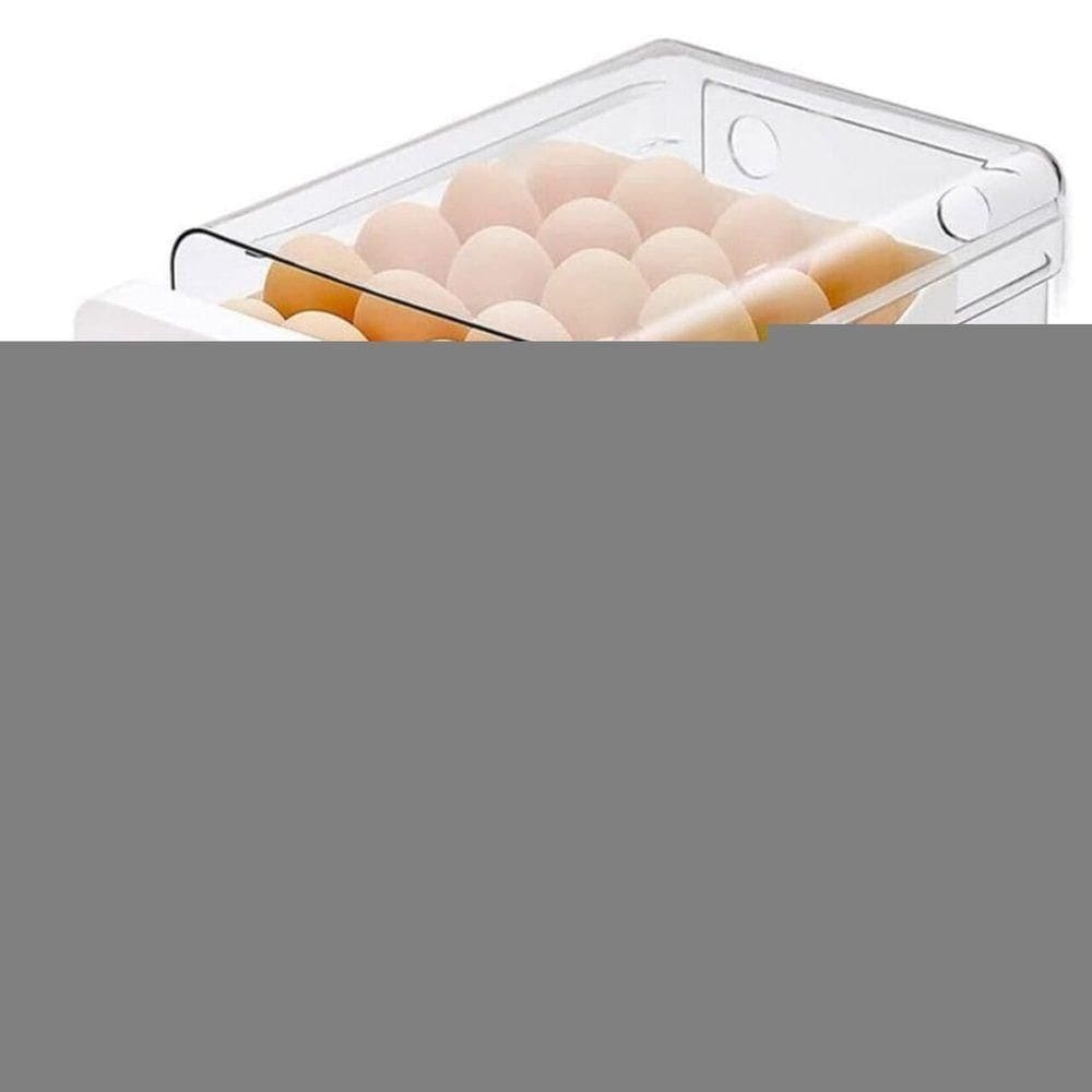 Porta Ovos Acrilico Organizador Geladeira Gaveteiro Duplo Capacidade De 32 Ovos