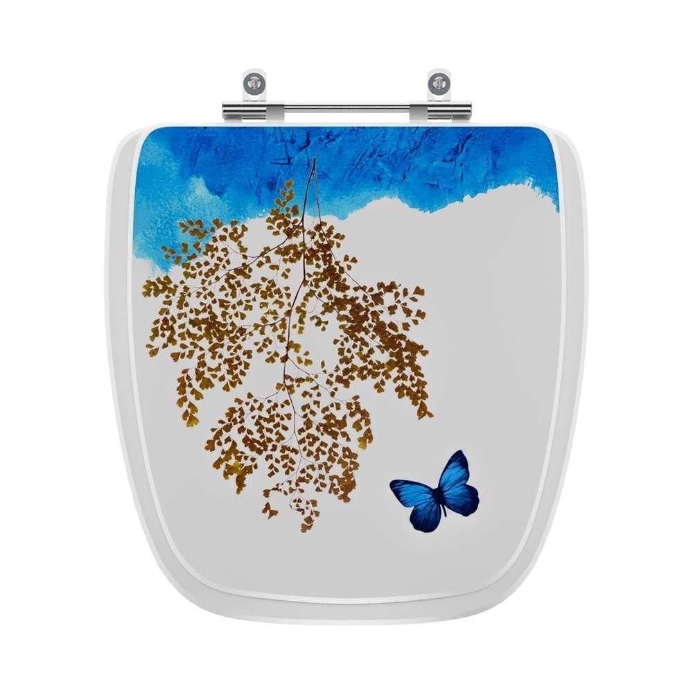 Assento Sanitario Decorado Borboleta Art Para Vaso Incepa