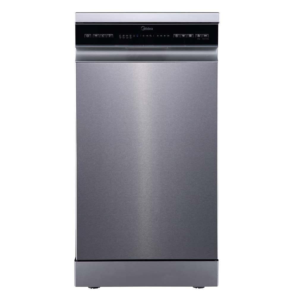 Lava Louças de Piso com 10 Serviços Midea SmartHome com 8 Programas de Lavagem Inox - MDWEF1034CSS