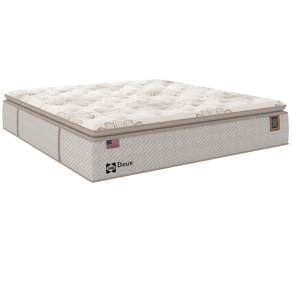 Colchão Doux Queen Molas Lfk 36x198x158cm Sealy Cor Bege