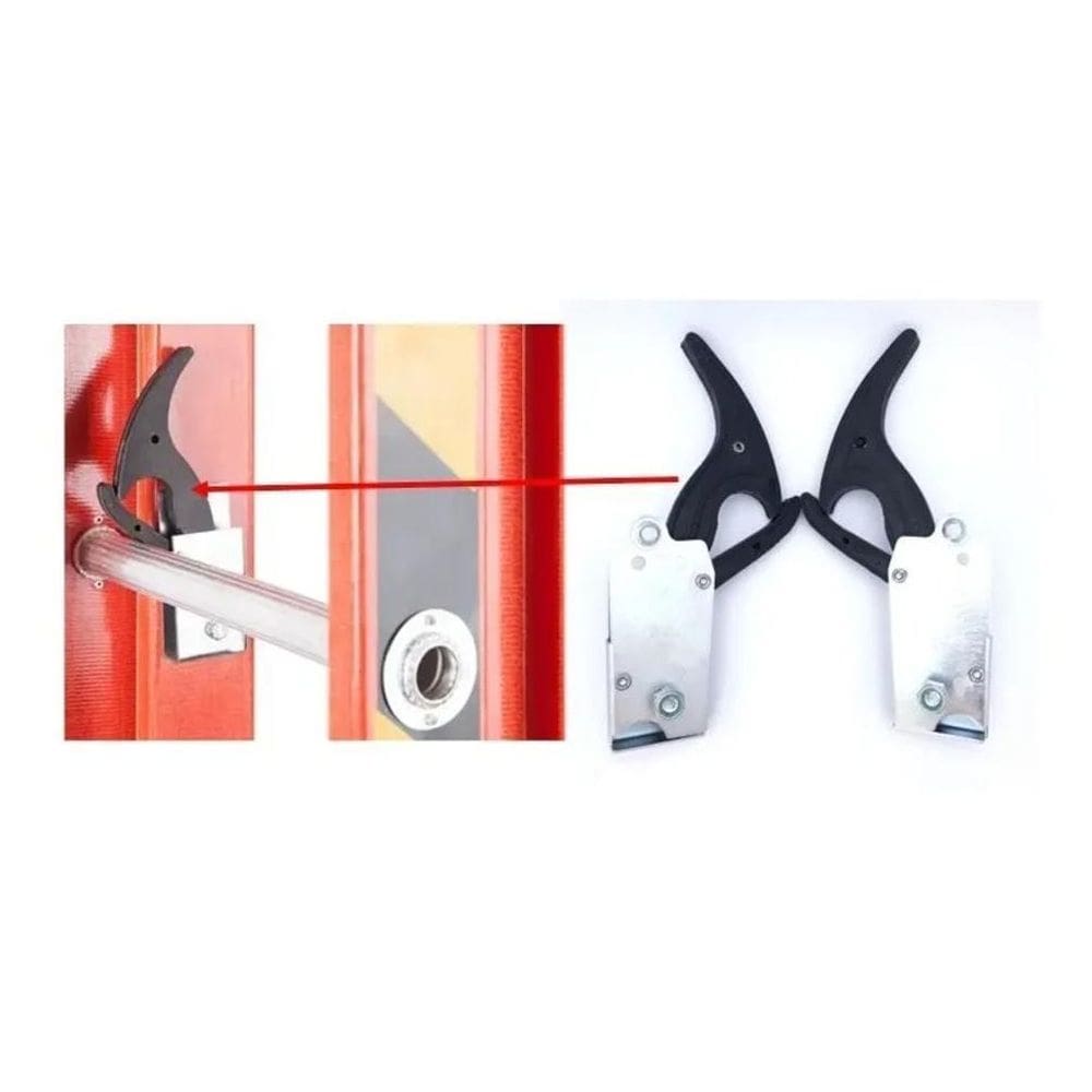 2X Catraca  Pica Pau  Escada Fibra Extensível Degrau Redondo