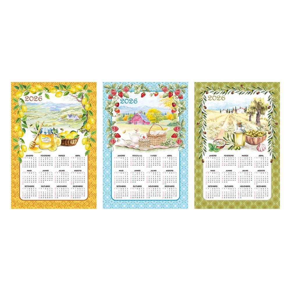 Jogo 12 Panos De Copa Prato Havana Dohler Calendário 2026 A