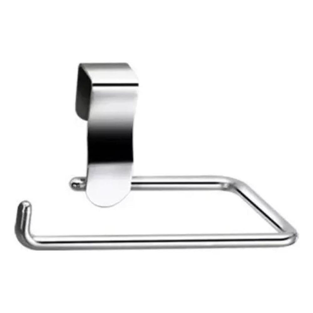 2X Suporte Porta Rolo De Papel Higiênico Cromado Para Caixa