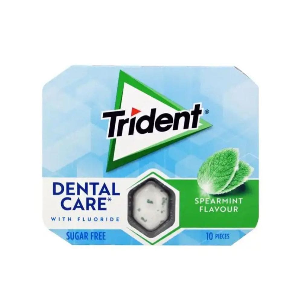 Chiclete Trident Dental Care Fluorid Spearmint 17g - Importado