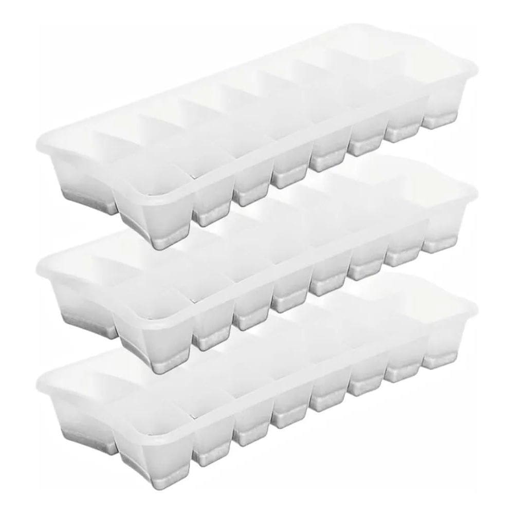 2X 3 Forma De Gelo 16 Cubo Grande Fundo Remove Fácil Silicon