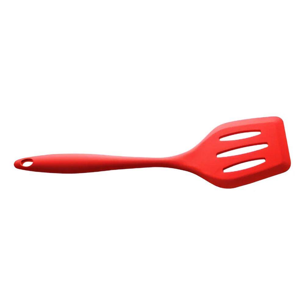 Espátula Silicone Vazada Chapeiro Fritura Utensílio Cozinha