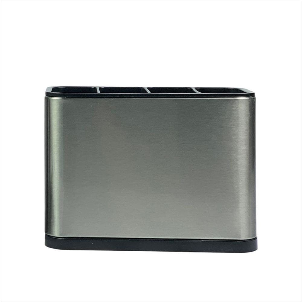 Porta Talheres Aço Inox Organizador Divisórias Cozinha Pia