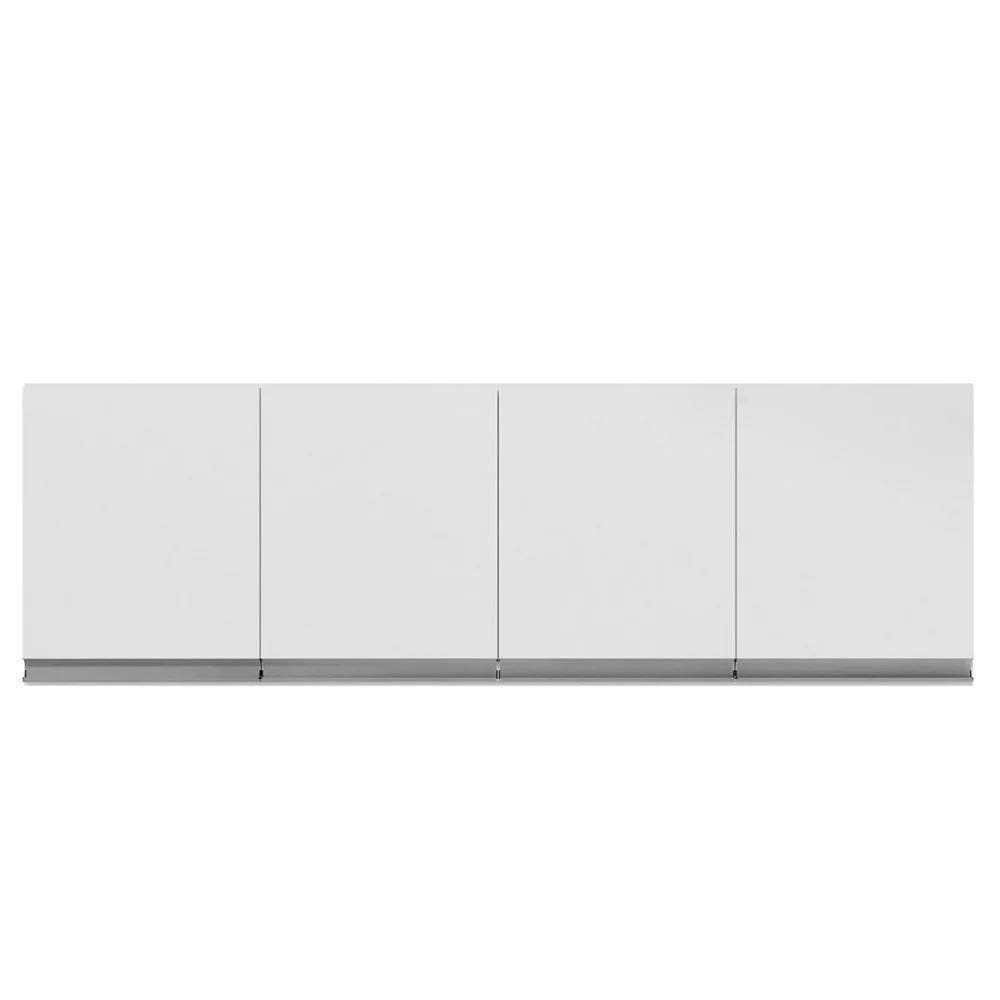 Armario Aéreo Geladeira 160cm Andréia 2 Portas Ajl Móveis Branco