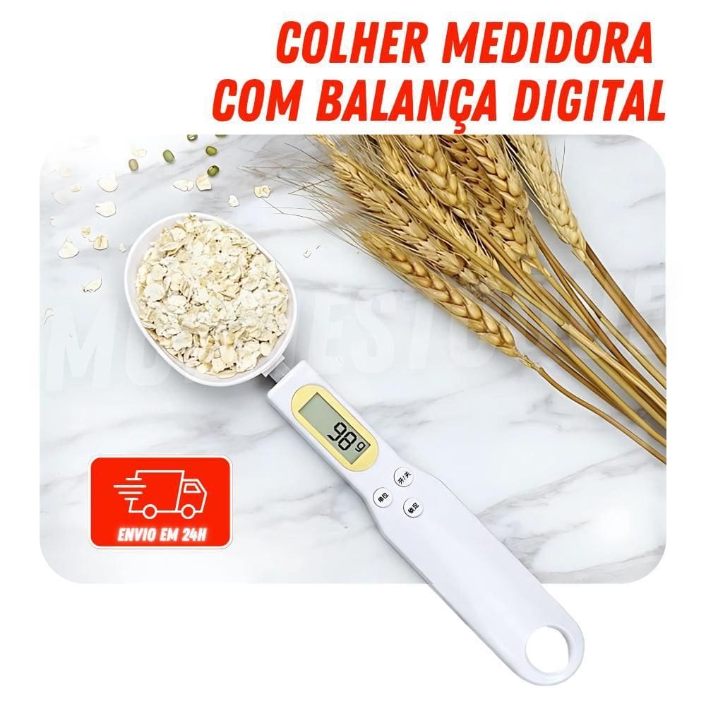 Colher De Medida Digital Com Balança - Cores