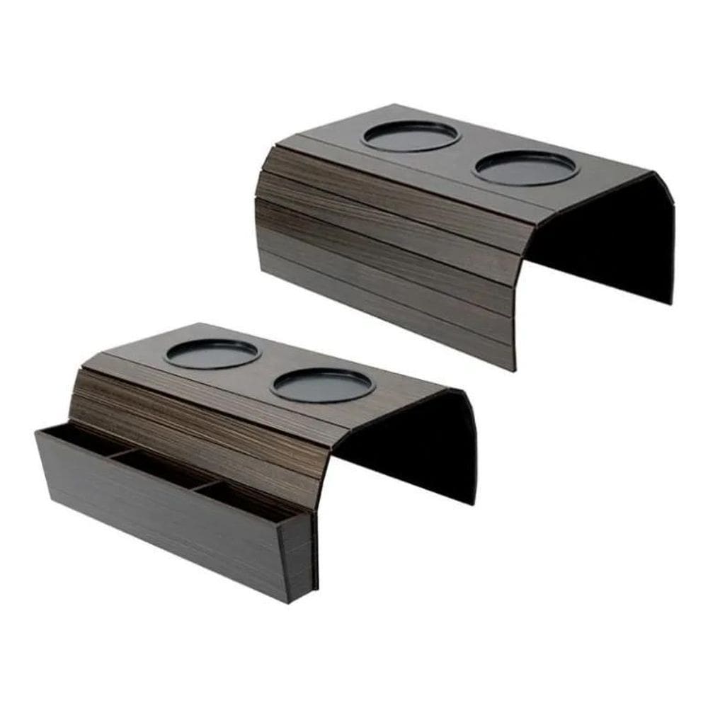 Bandejas De Sofá Kit 2 Unidades Porta Controle + Porta Copos