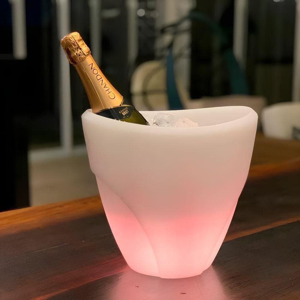 Balde De Gelo Iluminado 5l – Transforme Suas Festas Com Estilo E Elegância!