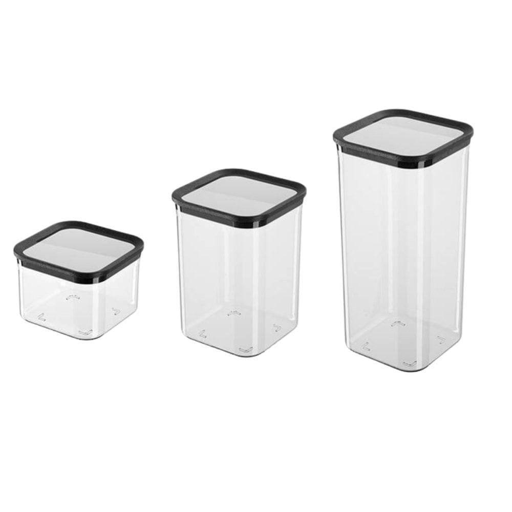 Conjunto 3 Potes Herméticos