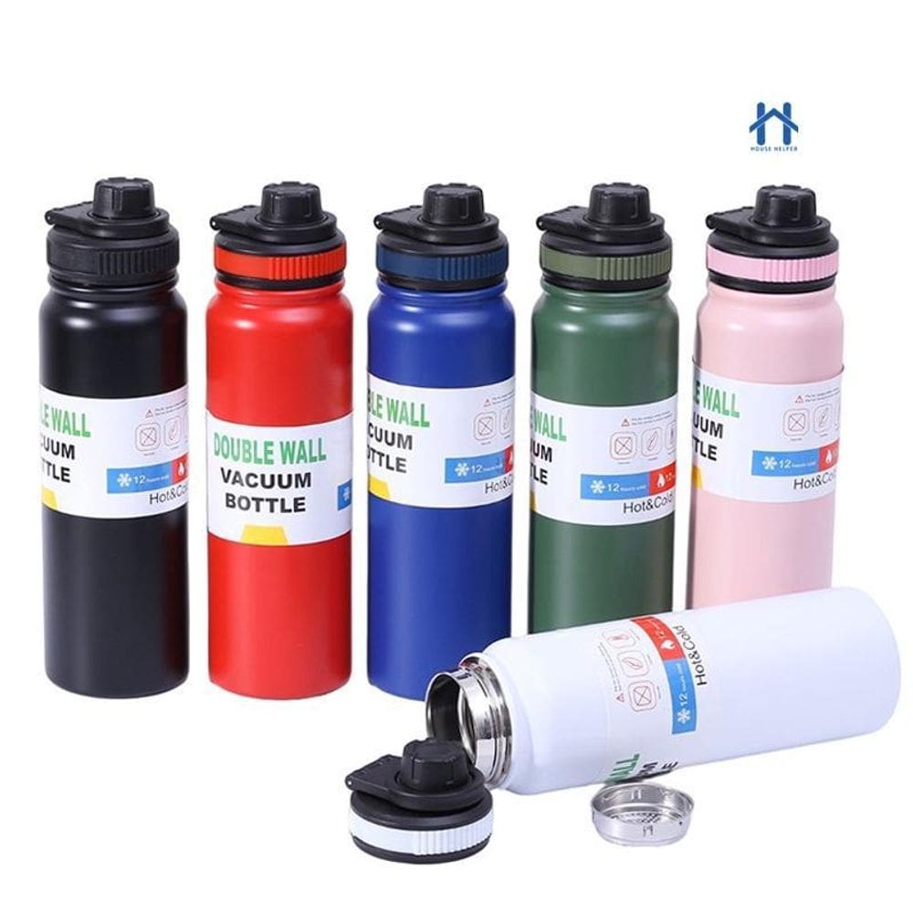 Super Garrafa Térmica Água Isolada 1000Ml Quente & Frio Aço