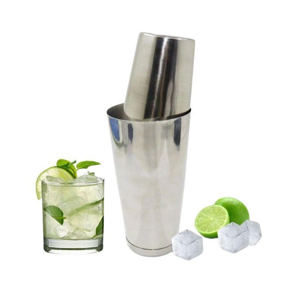Coqueteleira Dupla Boston 820Ml 2 Pçs Aço Inox