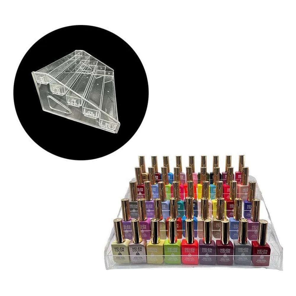 3X Display Suporte Organizador Esmaltes Acrílico Transparent