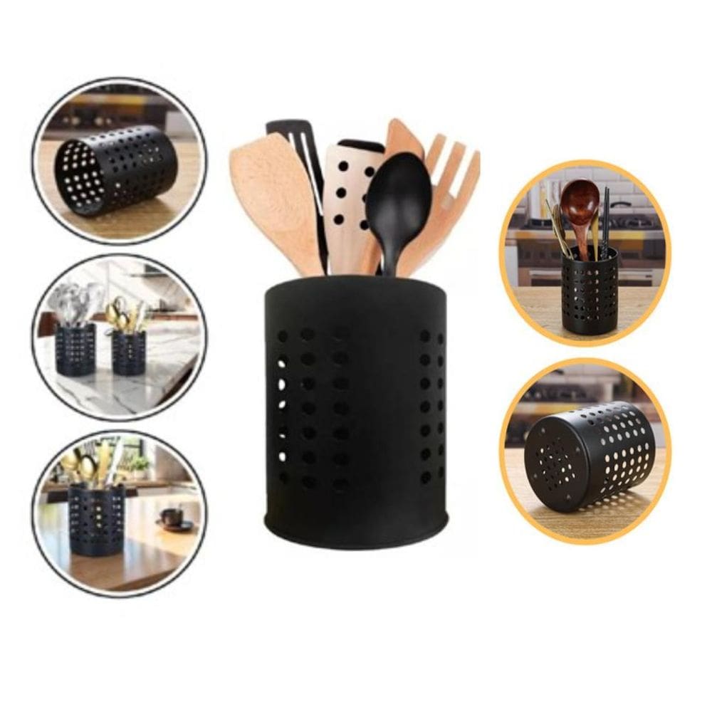 Porta Talheres Inox Escorredor Premium Design Elegante