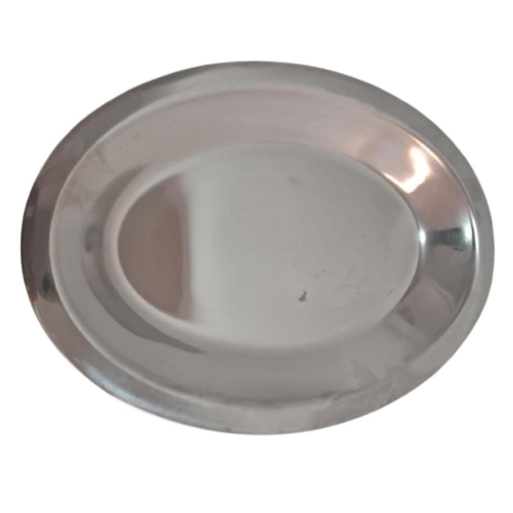 Travessa Retangular Inox 20Cm Assadeira De Aço