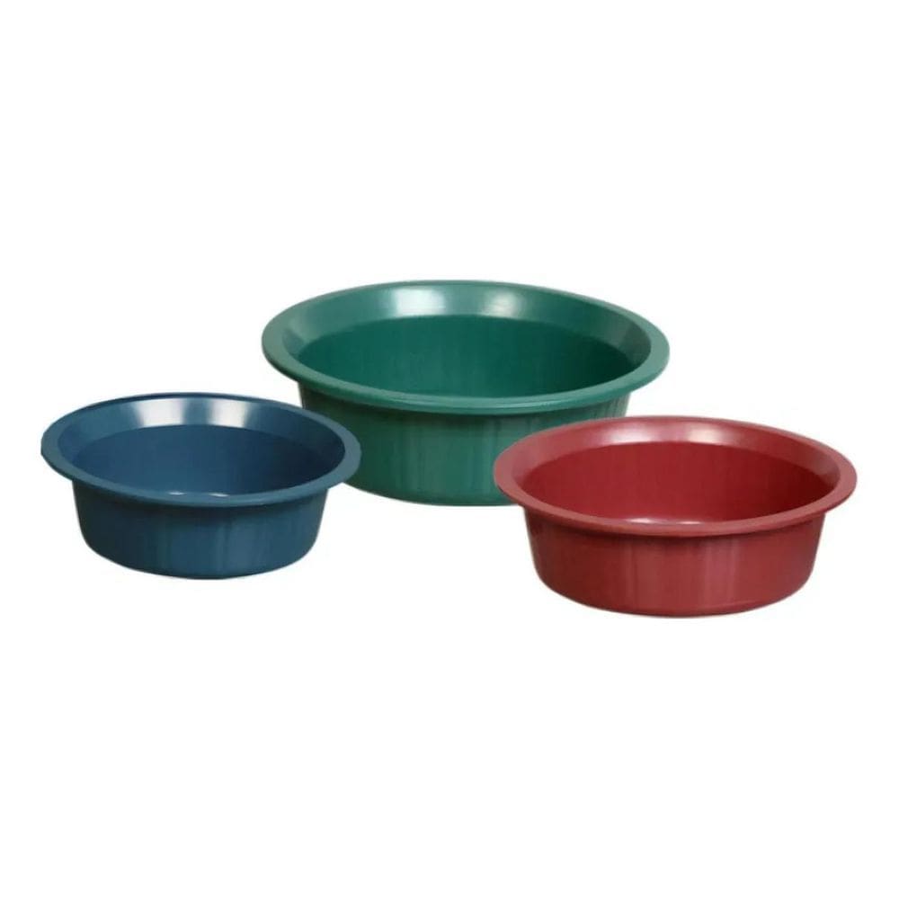 Conj Bacias Plastica Pequenas Pmg ,1,3 2,6 E 4 Litros Cor So