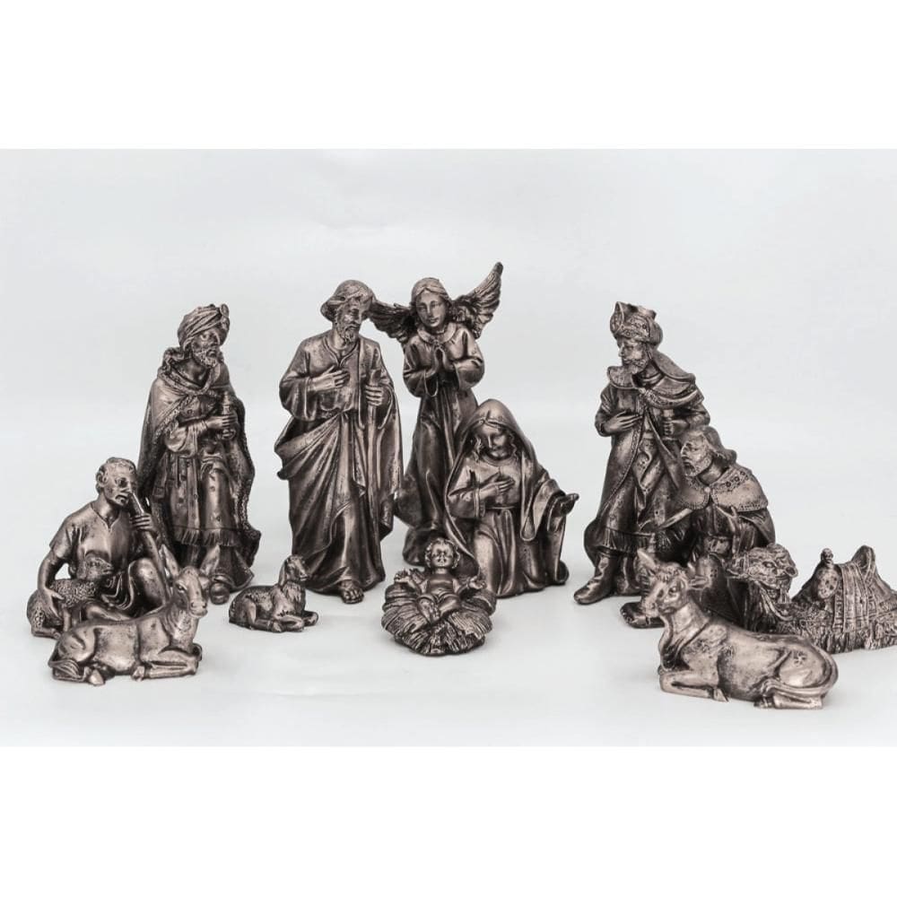 Presépio completo com 12 Peças  - Prateado