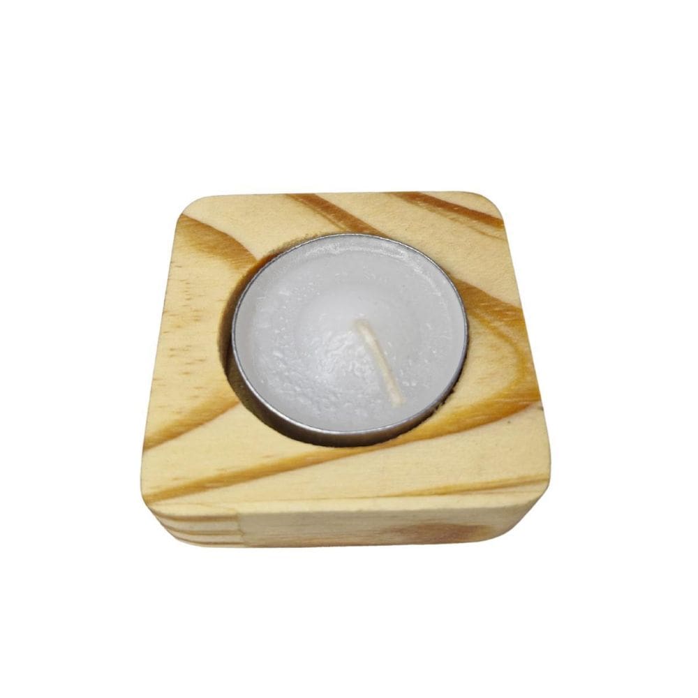 Porta Vela Rechaud Quadrado Decoração Presente