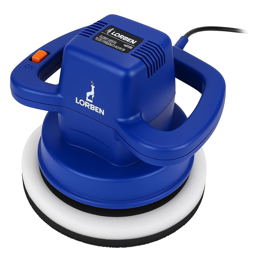 Politriz Orbital Automotiva Elétrica Lorben 10 Polegadas 120W 3300RPM Rolamentada com 2 Boinas