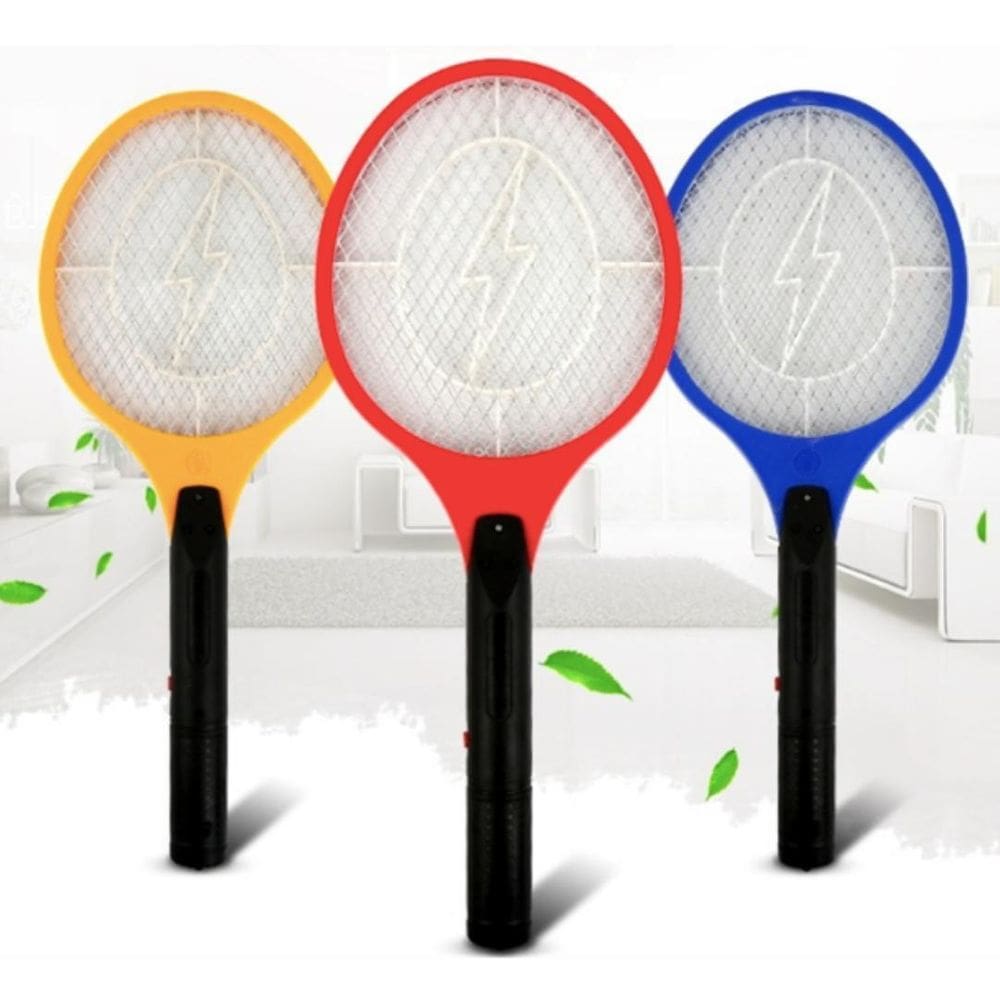 Raquete Elétrica Bivolt Recarregável Para Mosquitos Rápido