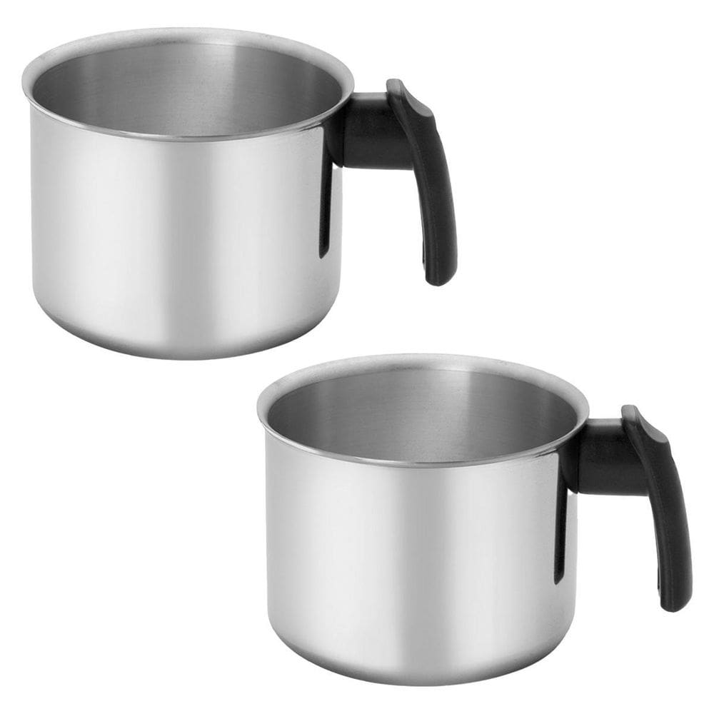 2 Canecão De Alumínio Fervedor Leiteira Leite Panela 1,6L