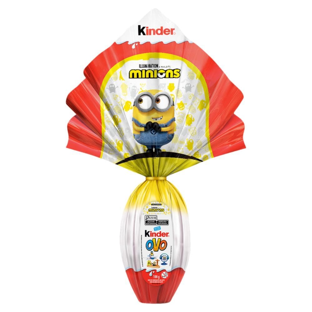 Ovo de Páscoa Kinder Ovo Minions com 1 Surpresa 100g
